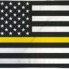 Thin Yellow Line USA 3x5' Flag