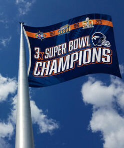 Denver Broncos Multi Champ 3' X 5' Flag