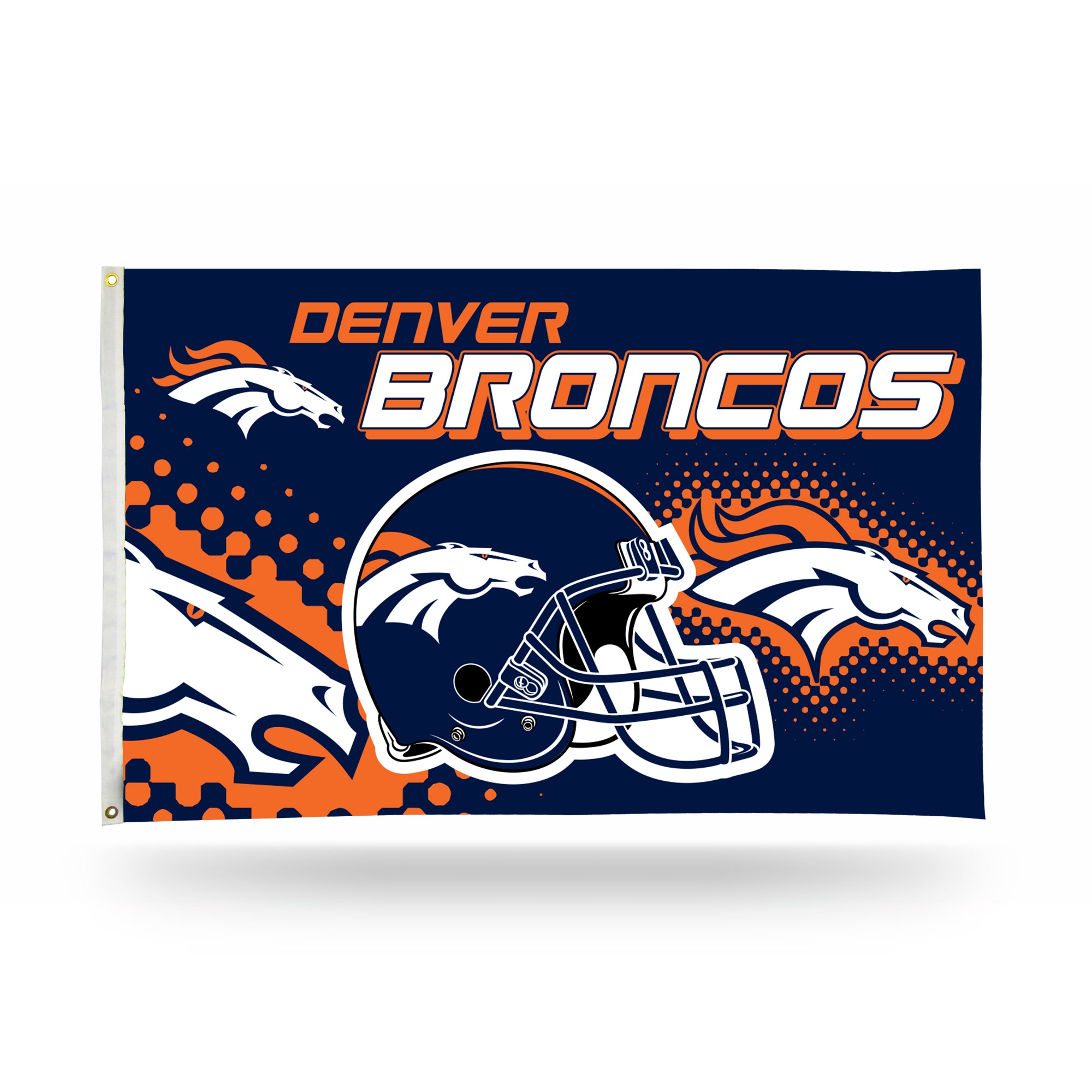 Denver Broncos NFL Football Logo and Helmet Orange – US Fabric Shop