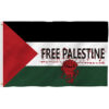 Free Palestine Fist Flag