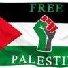 Free Palestine Fist Poly Flag