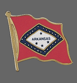 Arkansas State Lapel Pin, Arkansas Flag Lapel Pin, Arkansas Lapel Pin, Arkansas Flag Pin