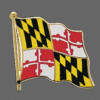 Maryland State Lapel Pin, Maryland Flag Lapel Pin, Maryland Lapel Pin, Maryland Flag Pin