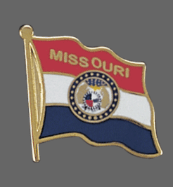 Missouri State Lapel Pin, Missouri Flag Lapel Pin, Missouri Lapel Pin, Missouri Flag Pin