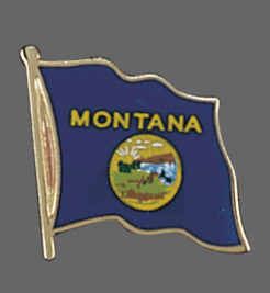 Montana State Lapel Pin, Montana Flag Lapel Pin, Montana Lapel Pin, Montana Flag Pin