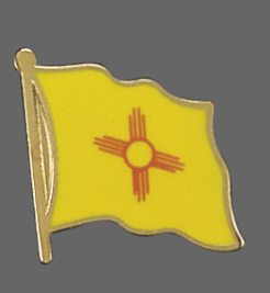 New Mexico State Lapel Pin, New Mexico Flag Lapel Pin, New Mexico Lapel Pin, New Mexico Flag Pin