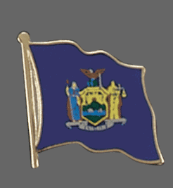 New York State Lapel Pin, New York Flag Lapel Pin, New York Lapel Pin, New York Flag Pin