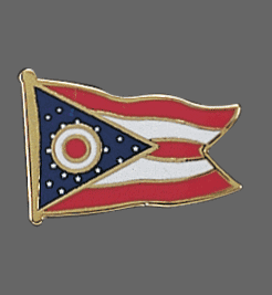 Ohio State Lapel Pin, Ohio Flag Lapel Pin, Ohio Lapel Pin, Ohio Flag Pin