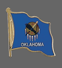 Oklahoma State Lapel Pin, Oklahoma Flag Lapel Pin, Oklahoma Lapel Pin, Oklahoma Flag Pin