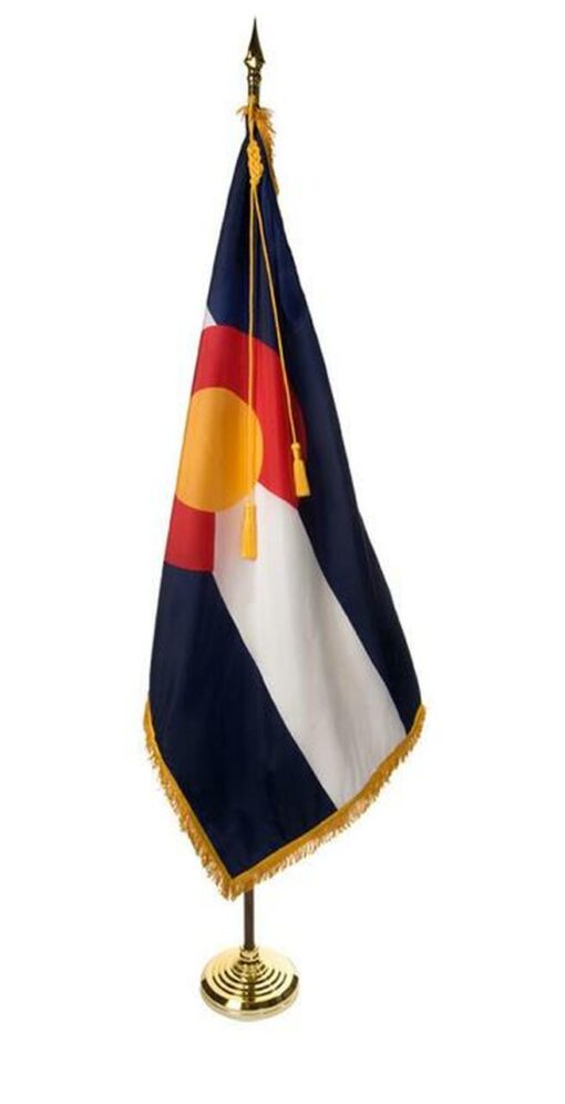 Deluxe Colorado Flag 7' Presentation Set