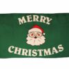 Santa Claus Merry Christmas Green 3'x5' screen-printed Polyester Holidays Flag