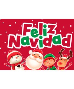 Our festive & colorful collection of Feliz Navidad 3'x5' screen-printed nylon flag speaks for itself