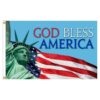 Our festive & colorful collection of God Bless America 3'x5' screen-printed nylon flag speaks for itself