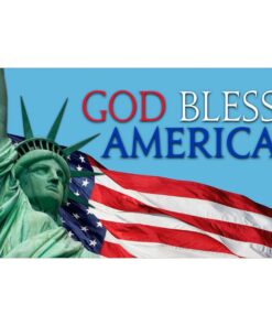 Our festive & colorful collection of God Bless America 3'x5' screen-printed nylon flag speaks for itself