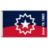 Our festive & colorful collection of Juneteenth 1865 3'x5' screen-printed nylon flag speaks for itself