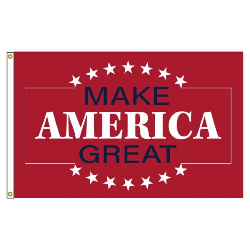 Our festive & colorful collection of Make America Great 3'x5' screen-printed nylon flag speaks for itself