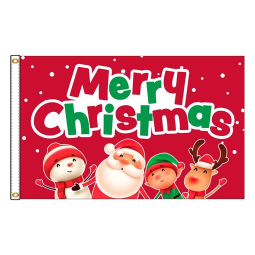 Our festive & colorful collection of Merry Christmas Characters 3'x5' screen-printed nylon flag speaks for itself