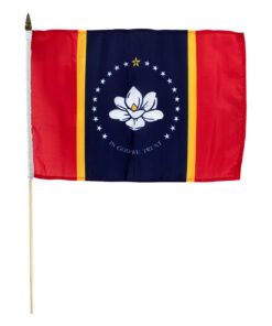 Current 12x18in State Of Mississippi Stick Flag