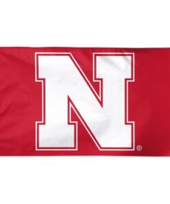 Nebraska Cornhuskers Team NCAA Red Deluxe 3' X 5' Flag