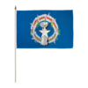 12x18 inch Northern Marianas handheld flags are mounted on a 24-inch wooden stick with a golden plastic spear top