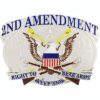 2nd Amendment the right of the people to keep and bear arms Belt Buckle, 2nd Amendment White Belt Buckle