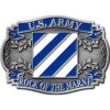 Military Belt Buckle 3rd Third Infantry Emblem Belt Buckle