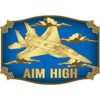 USAF Fighter Jet Aim High Belt Buckle