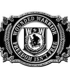 Wounded Warrior Freedom Isn't Free 3.2 INCHES Belt Buckle, United States Wounded Warrior Heroism Honor Sacrifice Enamel 3.2 INCHES on a Belt Buckle.