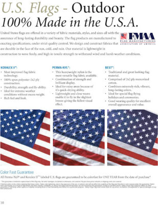 American Flag Material Description Images